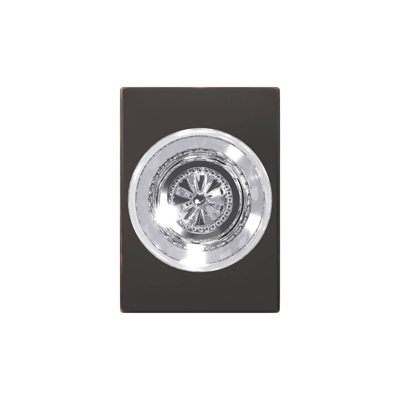 Custom Hobson Glass Knob Combined Interior Hall-Closet and Bed-Bath Lock