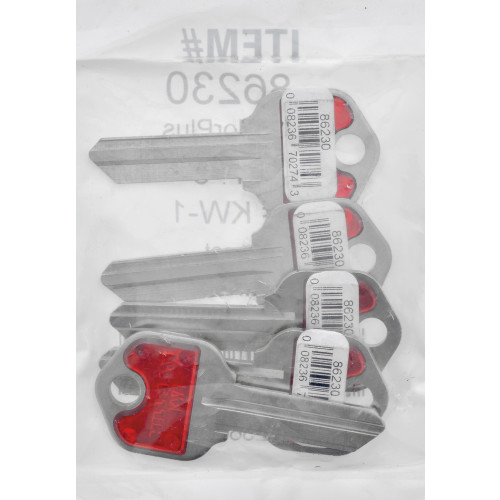 Kwikset Home and Office Key Red ColorPlus KW1 (5 Pack)