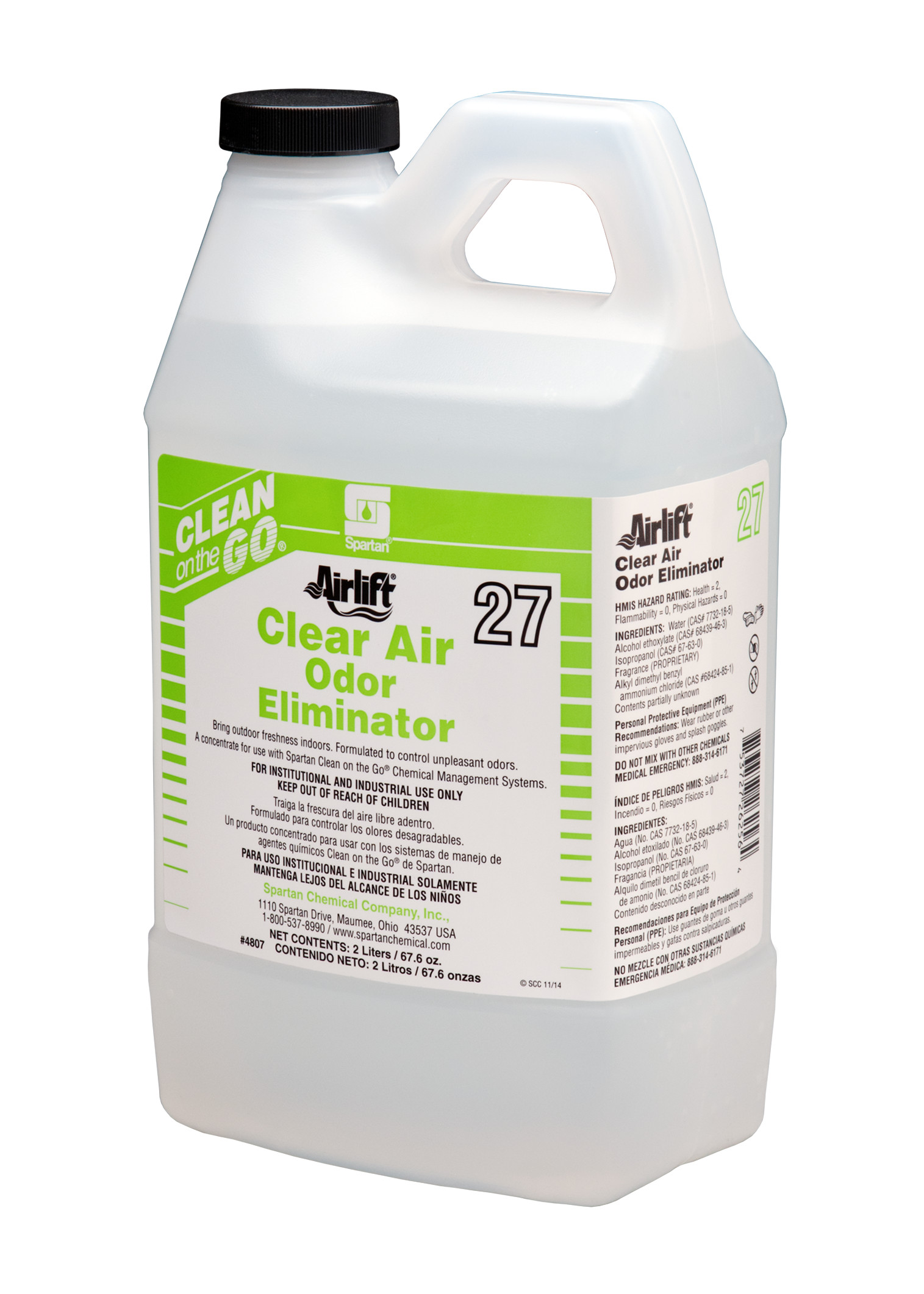 Spartan Chemical Company Airlift Clear Air Odor Eliminator 27, 2 Liter