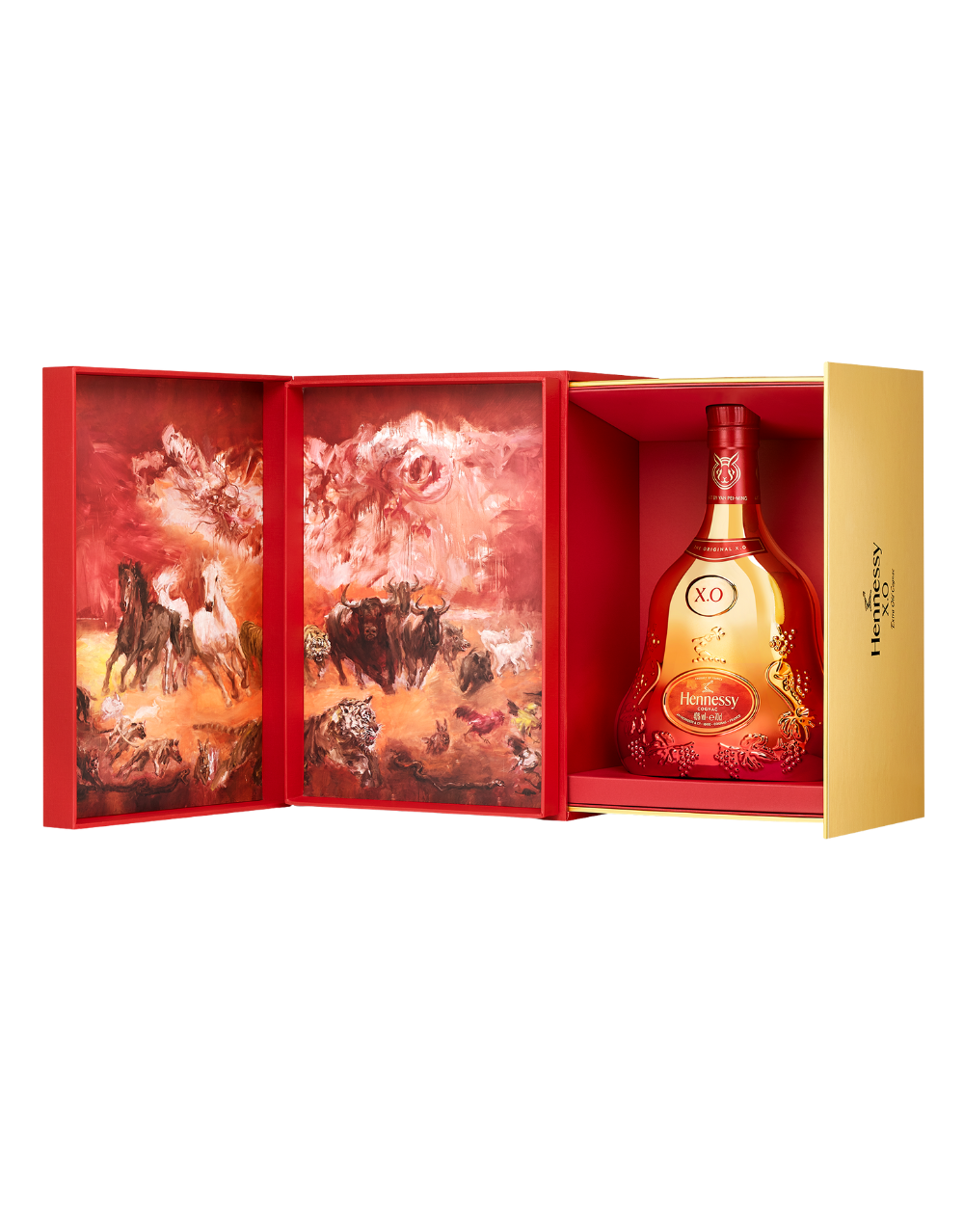 HENNESSY XO 2023 LUNAR NEW YEAR LIMITED EDITION BOTTLE AND GIFT BOX