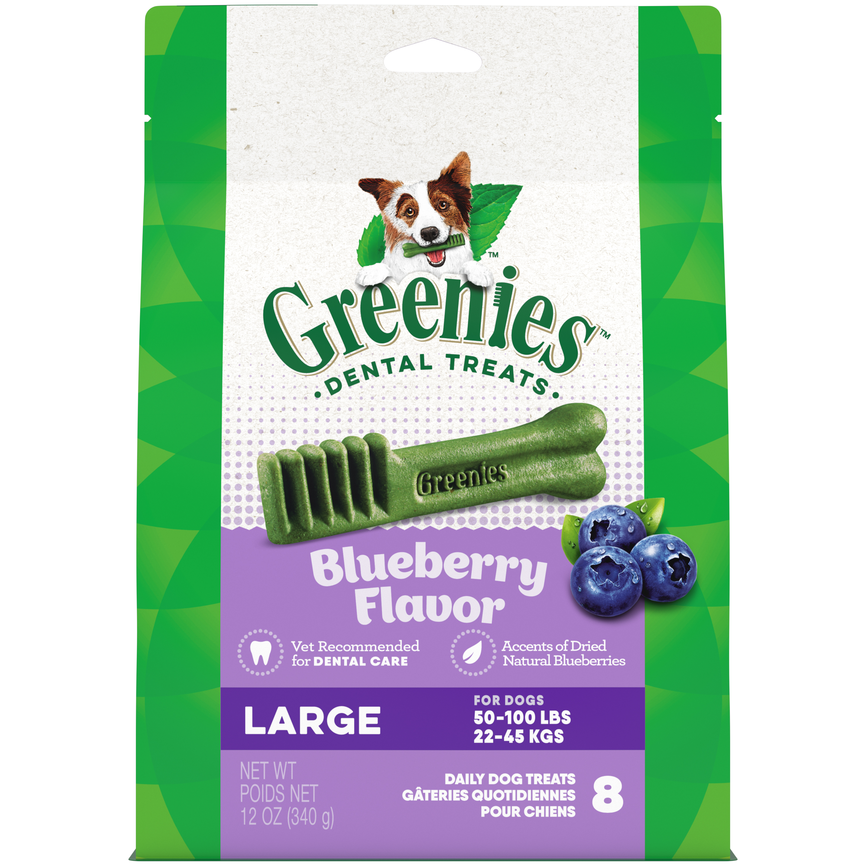 12 oz. Greenies Large Blueberry Treat Pack - Health/First Aid