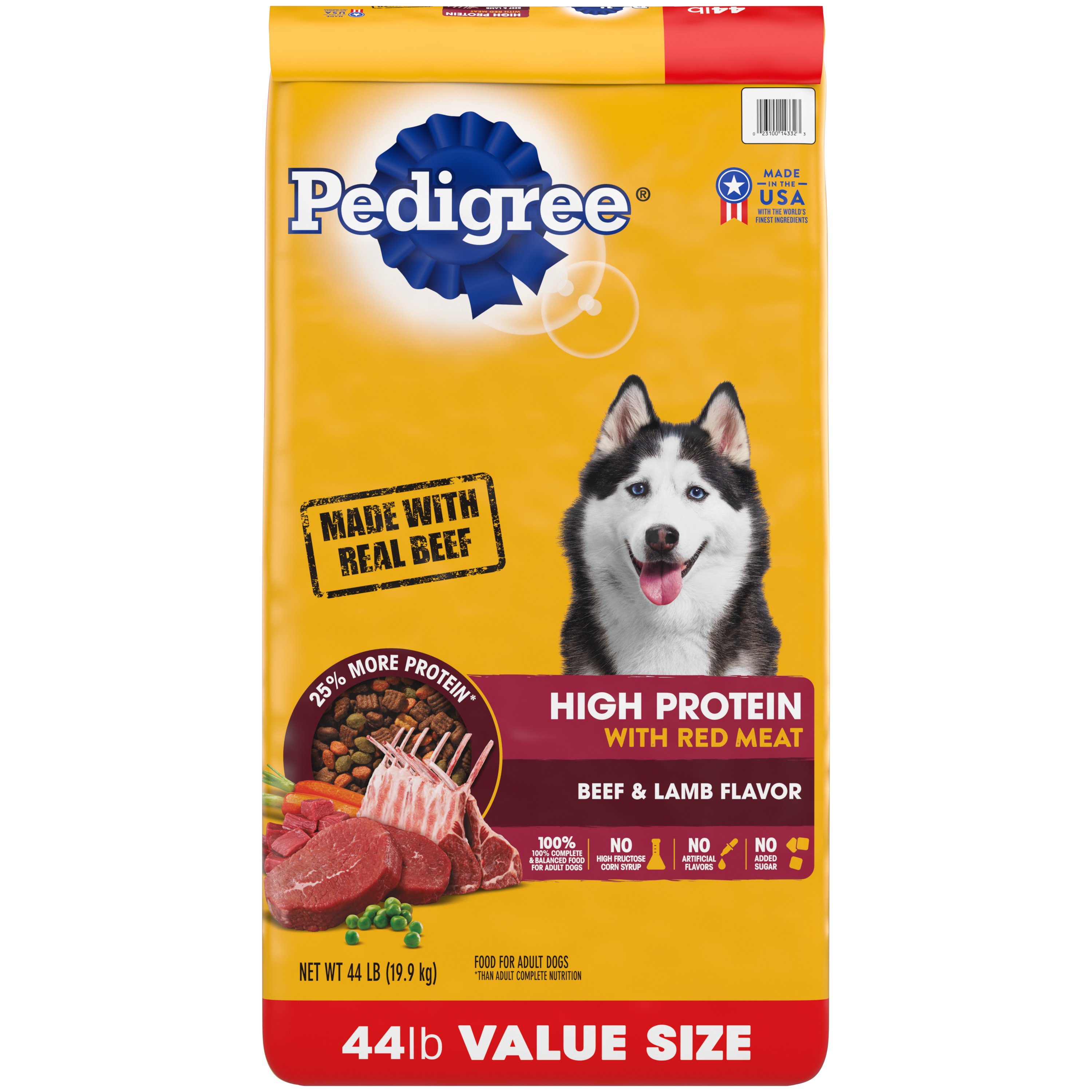 44 Lb Pedigree Adult Dog Hi Pro Red Meat - Healing/First Aid
