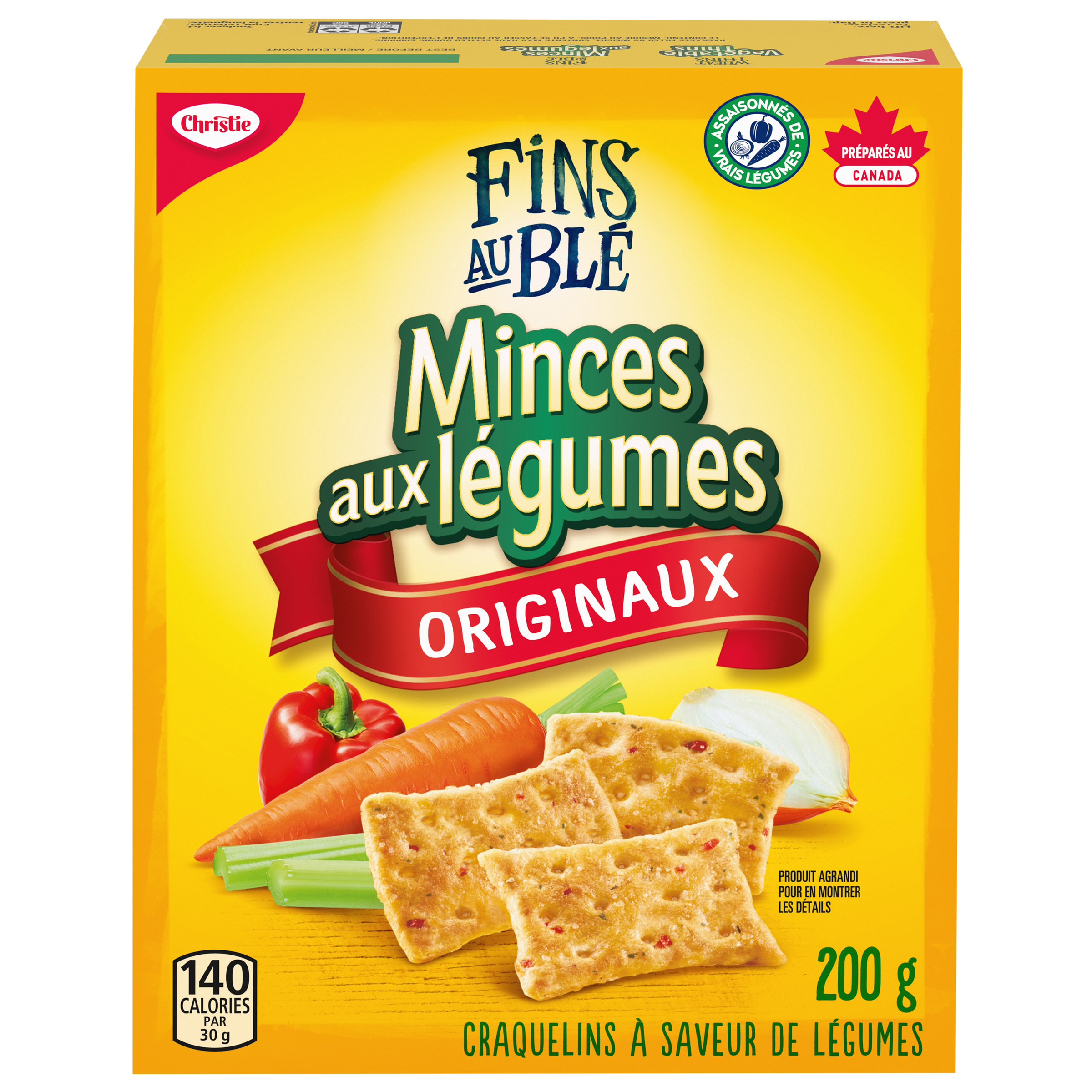 Craquelins FINS AU BLÉ Minces aux légumes 200 g-0