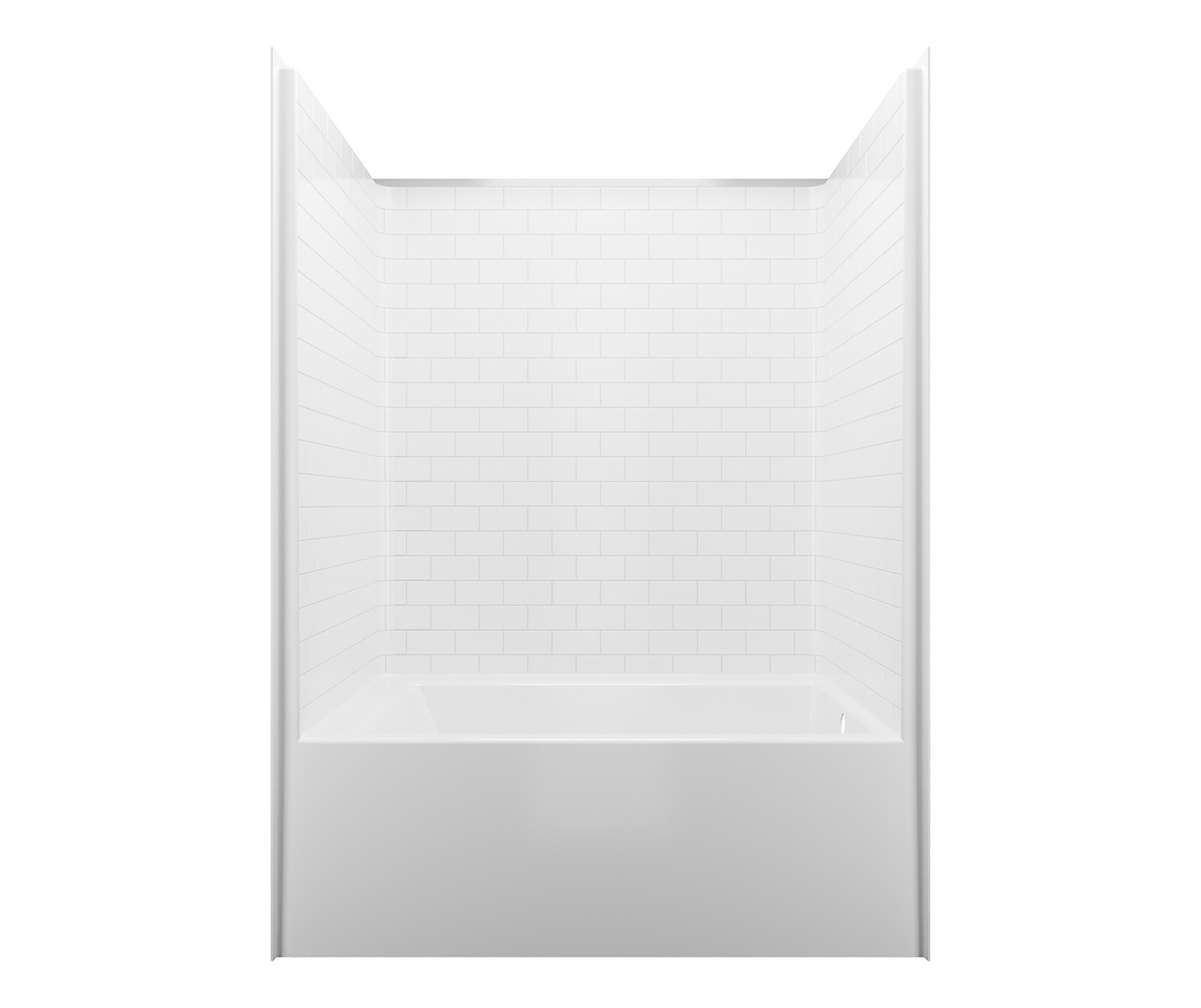 6042sttm Afr Acrylx Alcove One Piece Tub Shower In view 3