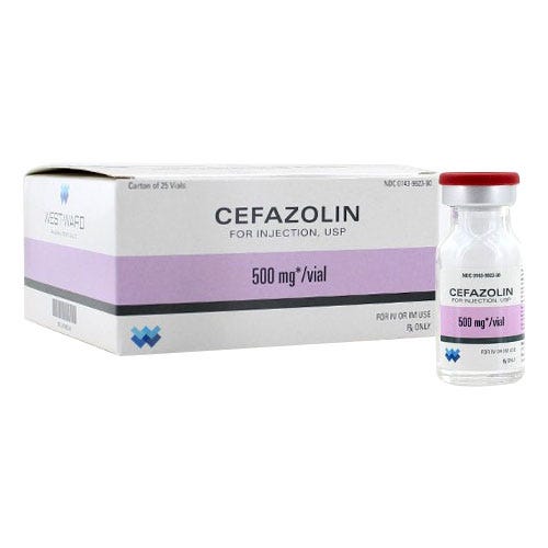 Cefazolin 500mg 10ml Vial - 25/Box