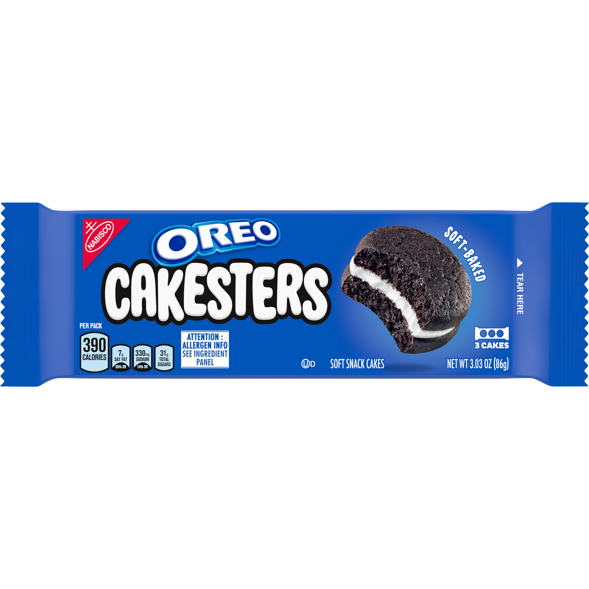 OREO Cakesters Soft Snack Cakes, 3.03 oz-thumbnail-1