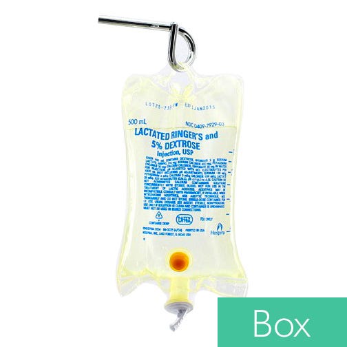 Each- Dextrose 5% Lactated Ringers, 500ml bag