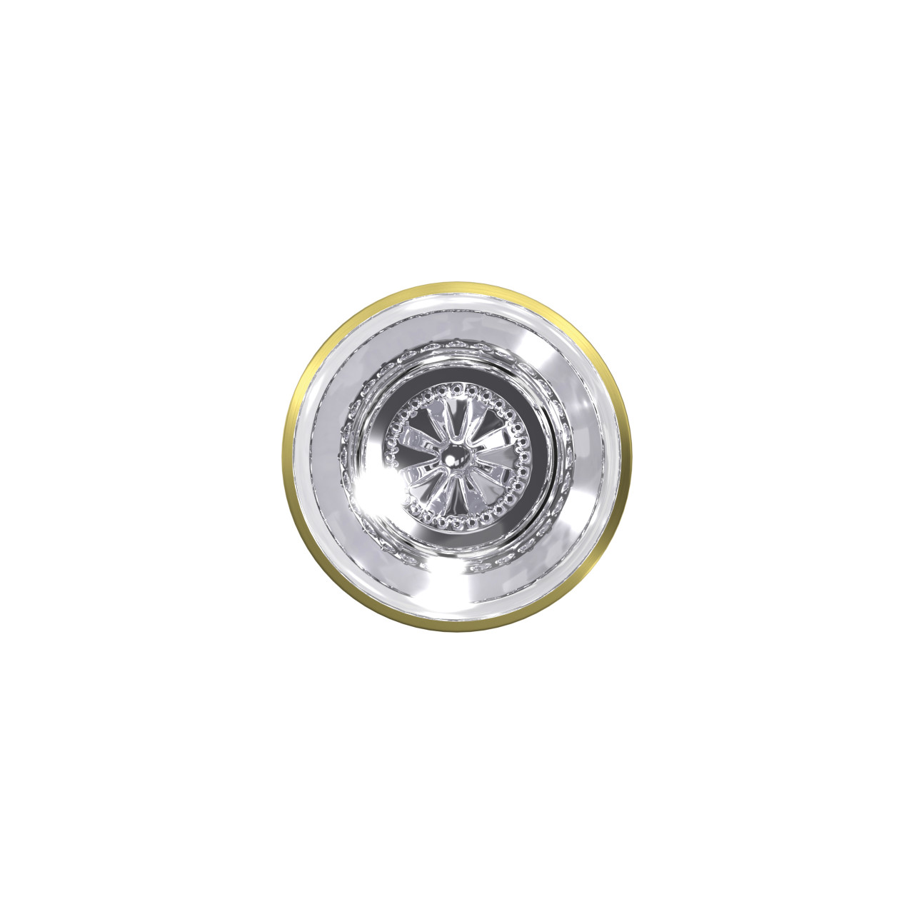 Custom Hobson Glass Knob Combined Interior Hall-Closet and Bed-Bath Lock