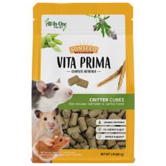 Image of Sunseed Vita Prima Critter Cubes Food for Rats/Mice/Hamsters/Gerbils, 2 lb