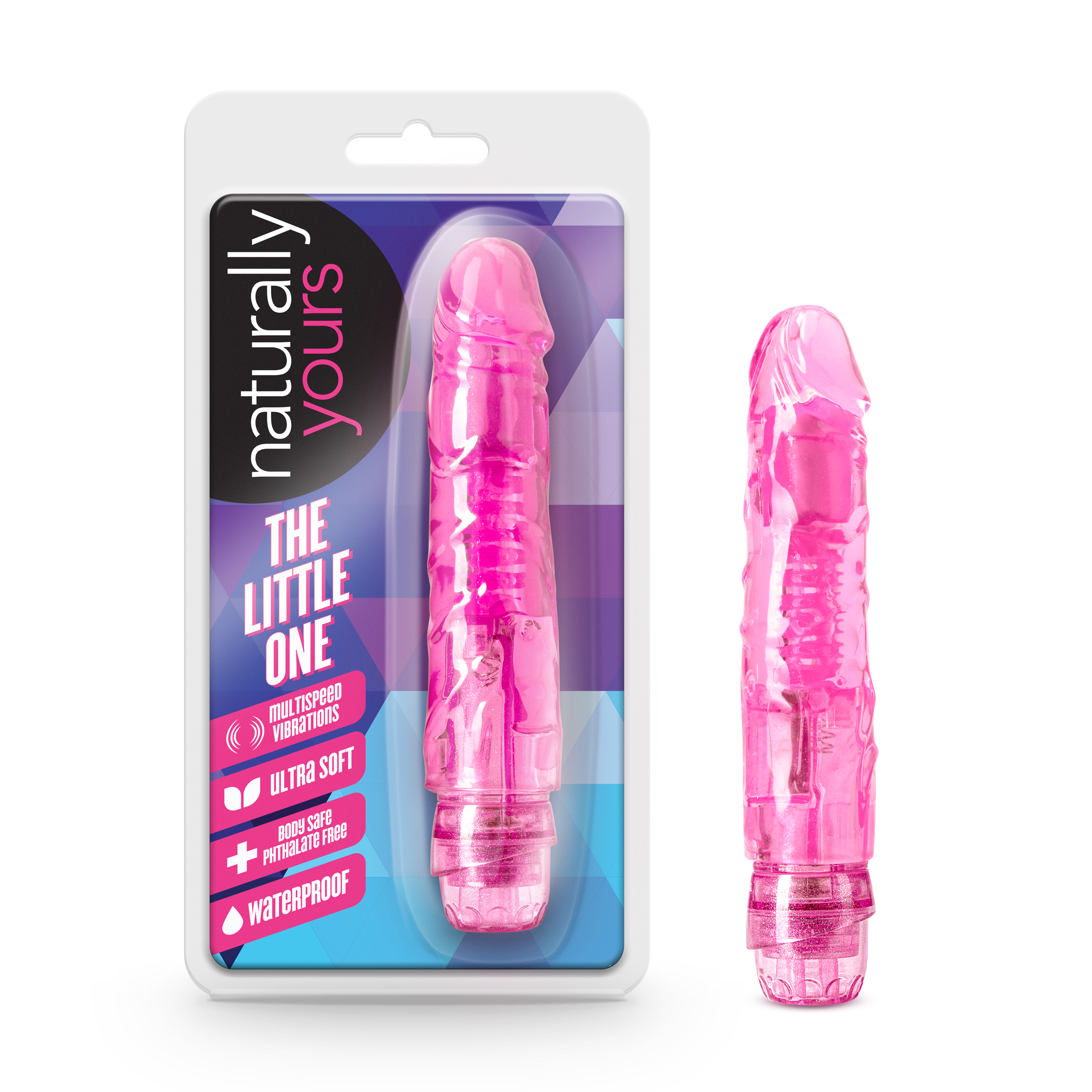 Blush Naturally Yours The Little One Pink 6.70-Inch Long Vibrating Dildo