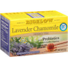 Lavender Chamomile Herbal Tea with Probiotics - Case of 6 boxes - total of 108 teabags