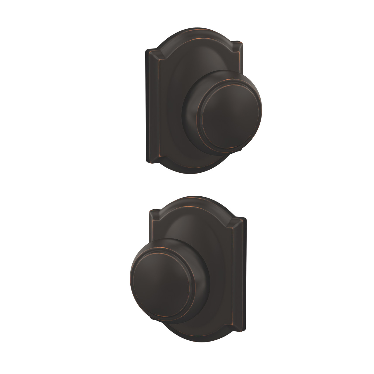 Custom Andover Knob Combined Interior Hall-Closet and Bed-Bath Lock