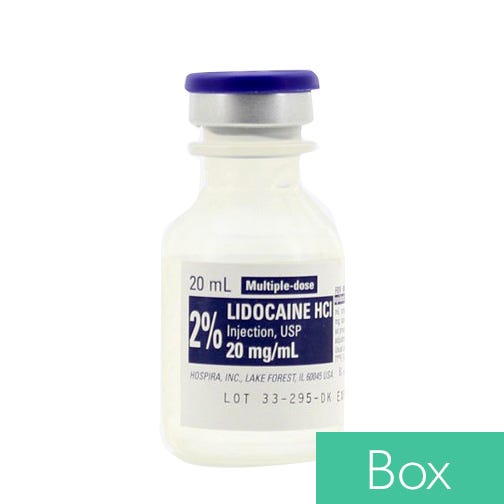 Lidocaine HCl 2% (20mg/ml), 20ml Multiple Dose Vial