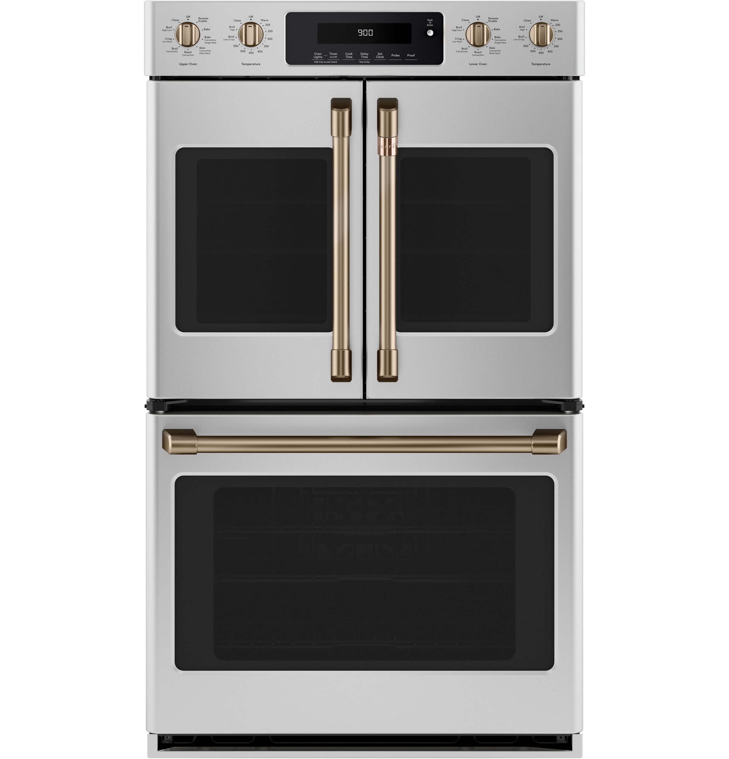 30" Width Hndl & Knob Kit for French-Dr Sgl Wall Ovens Brushed Bronze For use w/ Wall Ovens — Not Connectable view 4