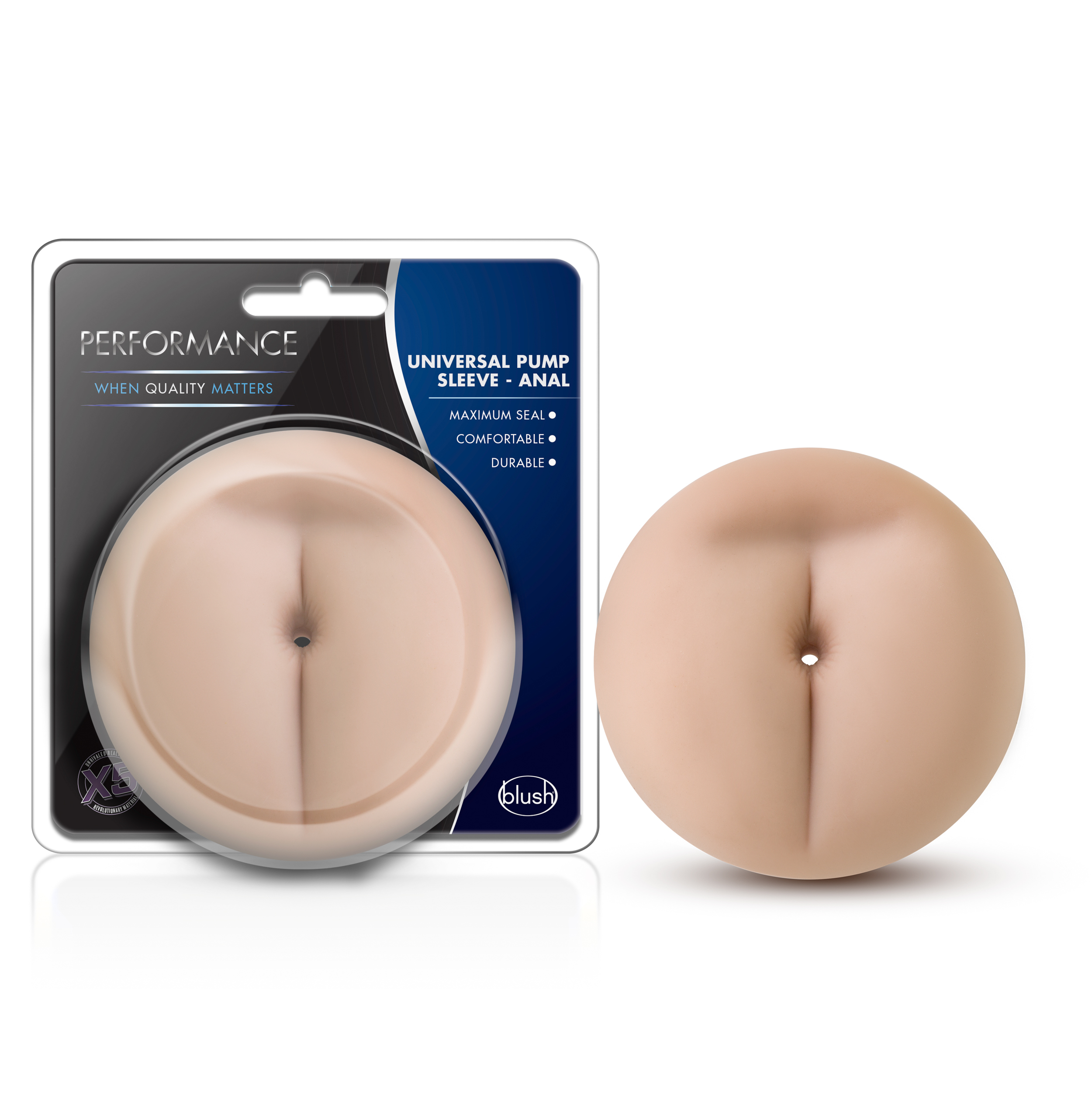 Blush Performance? Universal Realistic Vanilla Anal Pump Sleeve