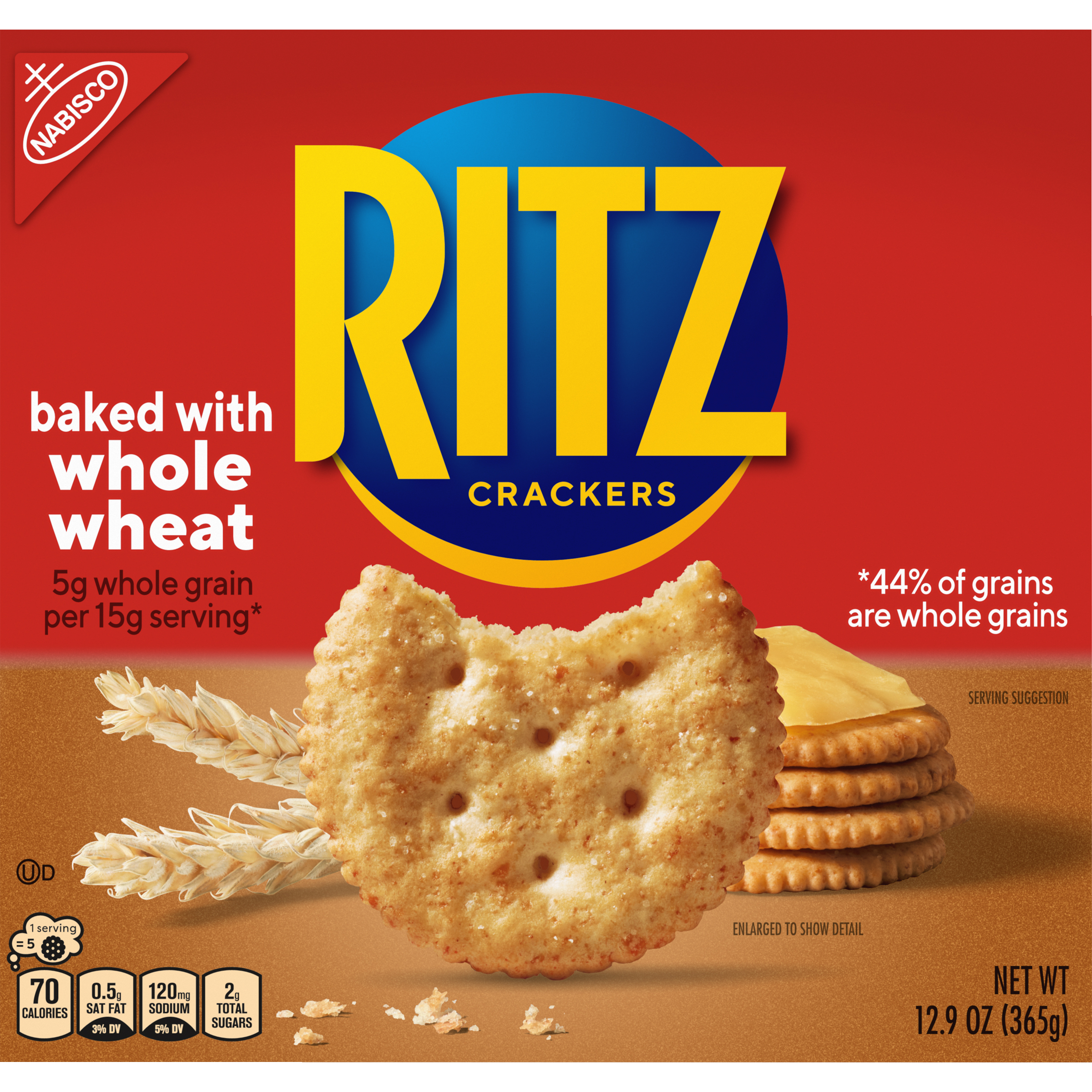 RITZ Whole Wheat Crackers, 12.9 oz-thumbnail-1