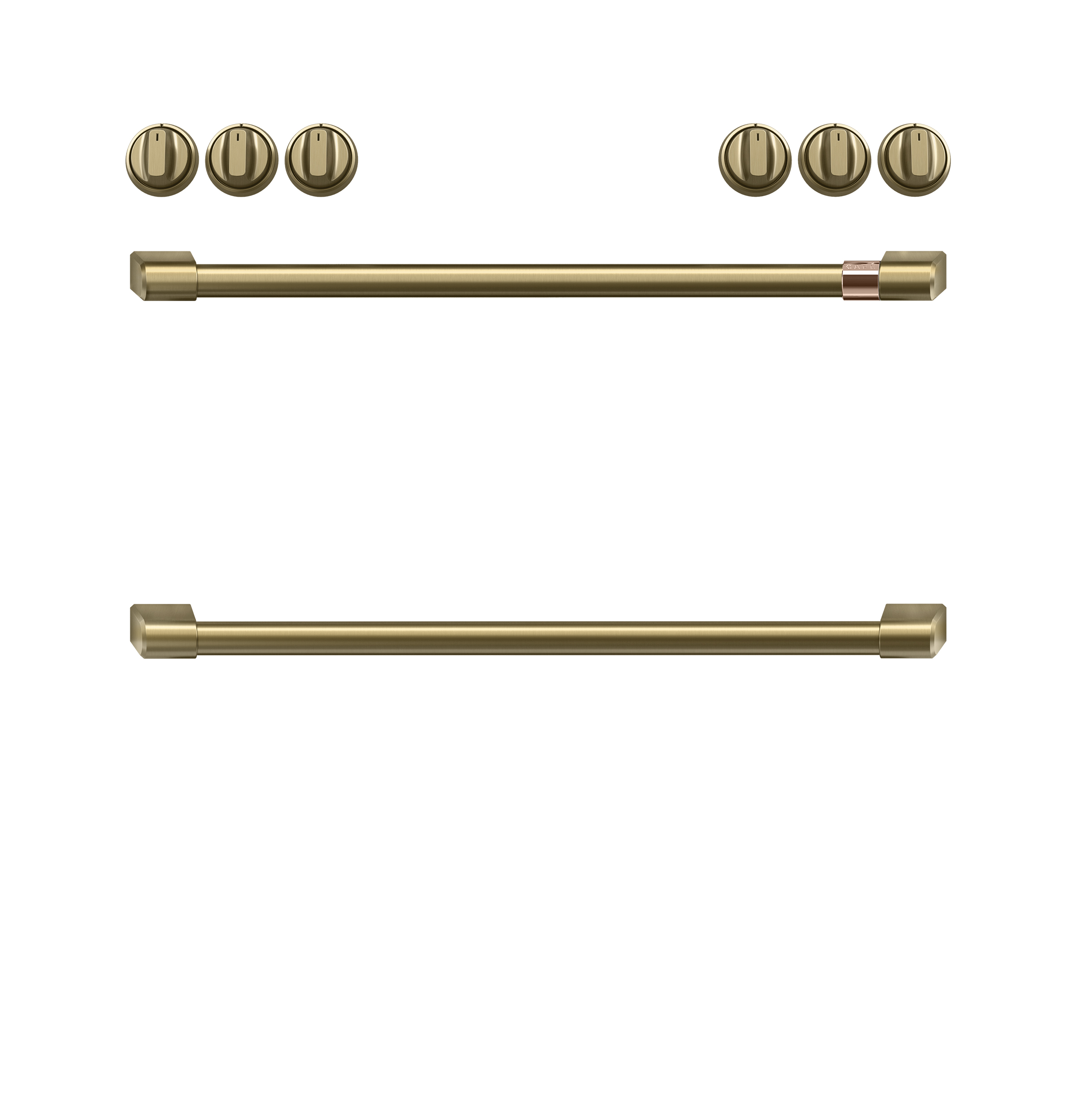 Front Cntrl — Elec — Knobs,Hndls — Brushed Brass — Not Connectable view 2