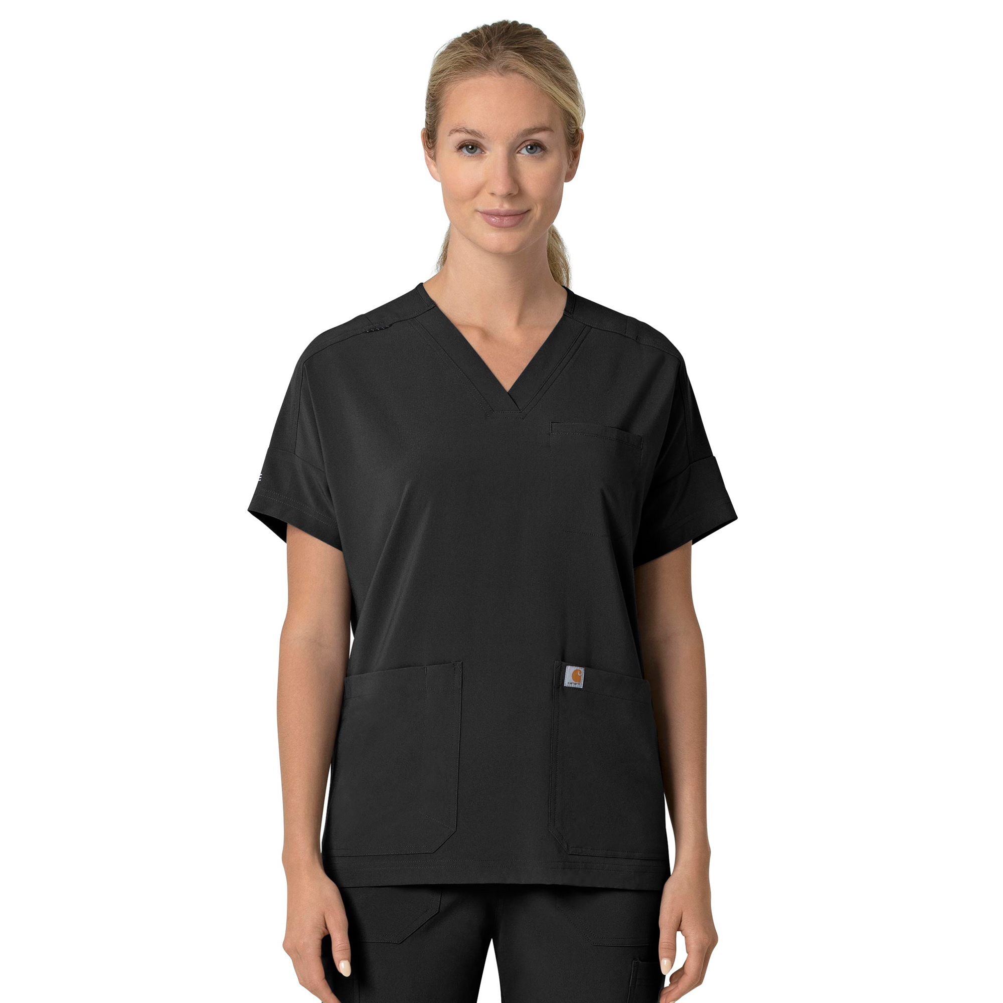Force Cross&#45;Flex Women&#39;s Oversized V&#45;Neck Scrub Top-Carhartt