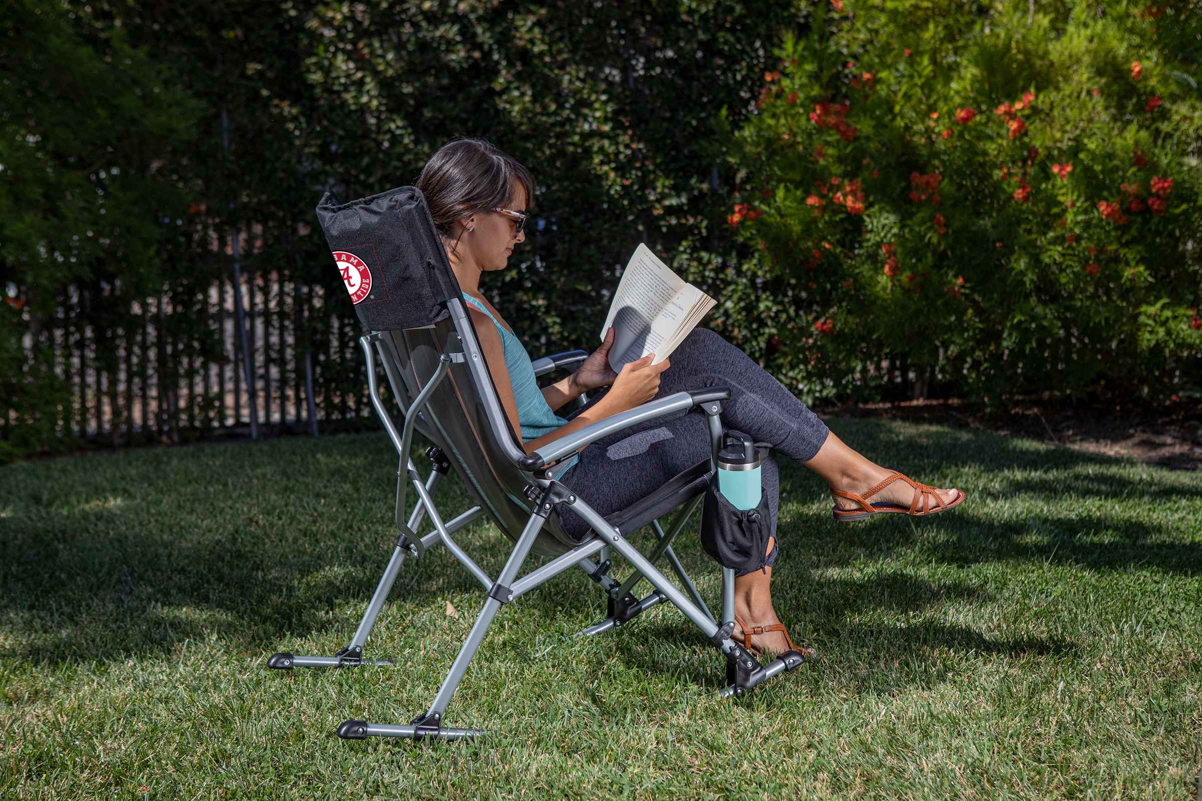 Alabama Crimson Tide - Outdoor Rocking Camp Chair