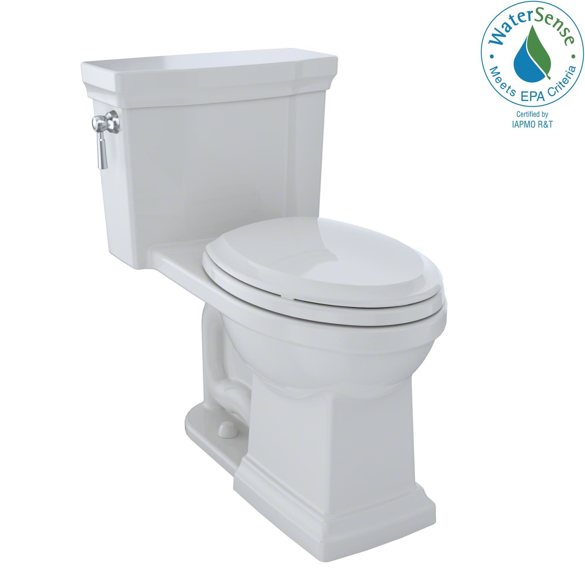 TOTO Promenade II 1G One-Piece Elongated 1.0 GPF Universal Height Toilet with CEFIONTECT, Colonial White, Vitreous China, MS814224CUFG#11