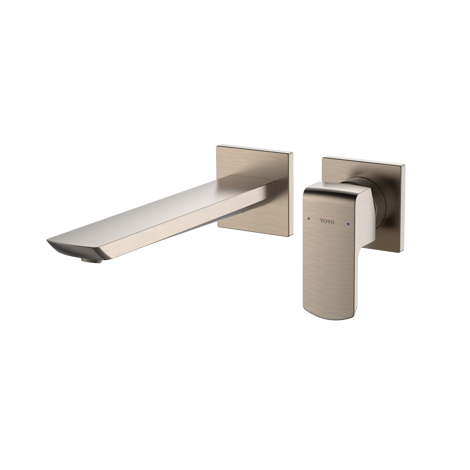 TOTO GR 1.2 GPM Wall-Mount Single-Handle Bathroom Faucet with COMFORT GLIDE Technology, Brushed Nickel, Brass, TLG02311U#BN