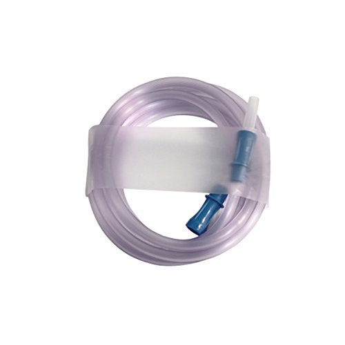 Suction Tubing 3/16" I.D. x 10' Long w/ Straw Connector - 50/Case