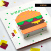 Hamburger Birthday Greeting Card  image