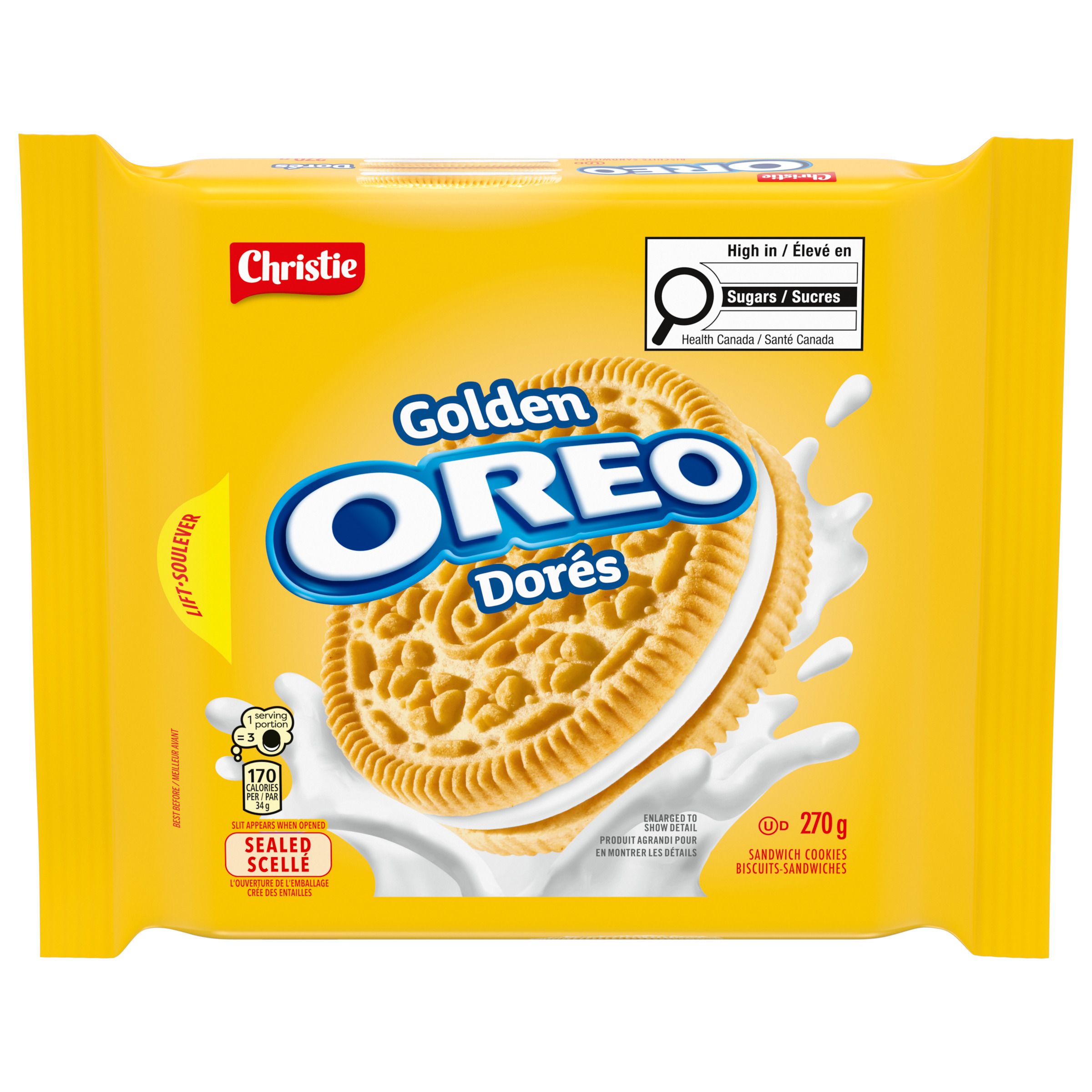 Oreo Golden Sandwich Cookies 270G