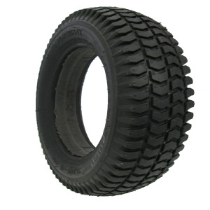 Foam Filled Flat Tread Tire, Non- Marking Black, 3.00 x 8, 14 x 3 Inch
