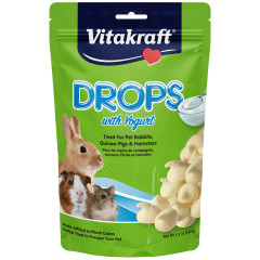 Image of Vitakraft Drops with Vanilla Yogurt Flavor Treat for Rabbit, Guinea Pig & Hamster  5.3 oz.