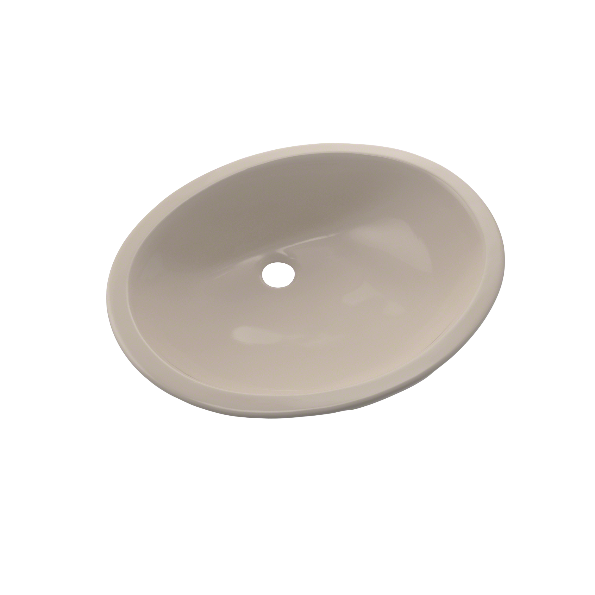 TOTO Rendezvous Oval Undermount Bathroom Sink with CEFIONTECT, Bone, Vitreous China, LT579G#03