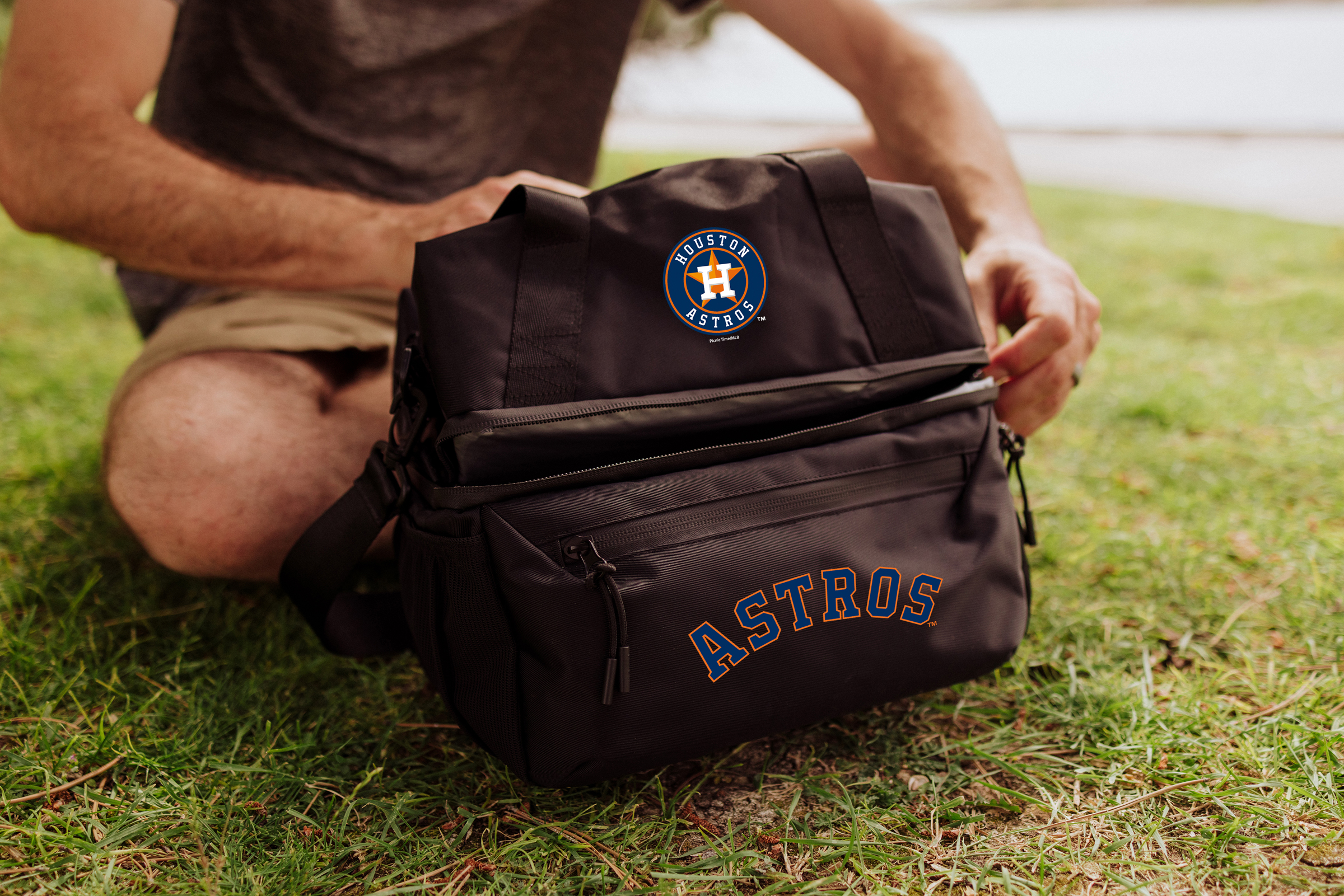 Houston Astros - Tarana Recycled Lunch Bag Cooler with Utensils