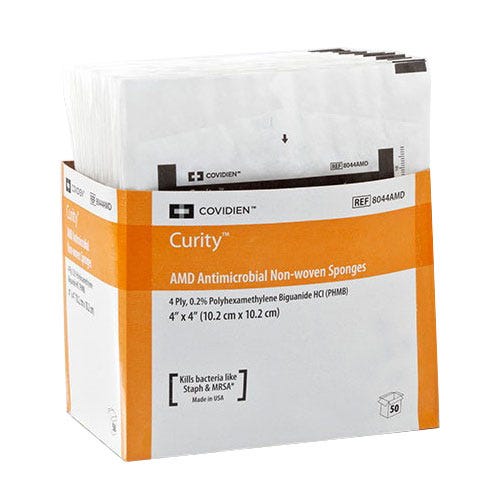 Curity All-Purpose Non-Woven Gauze Sponges, 4" x 4", 4 Ply, Sterile - 1200/Case