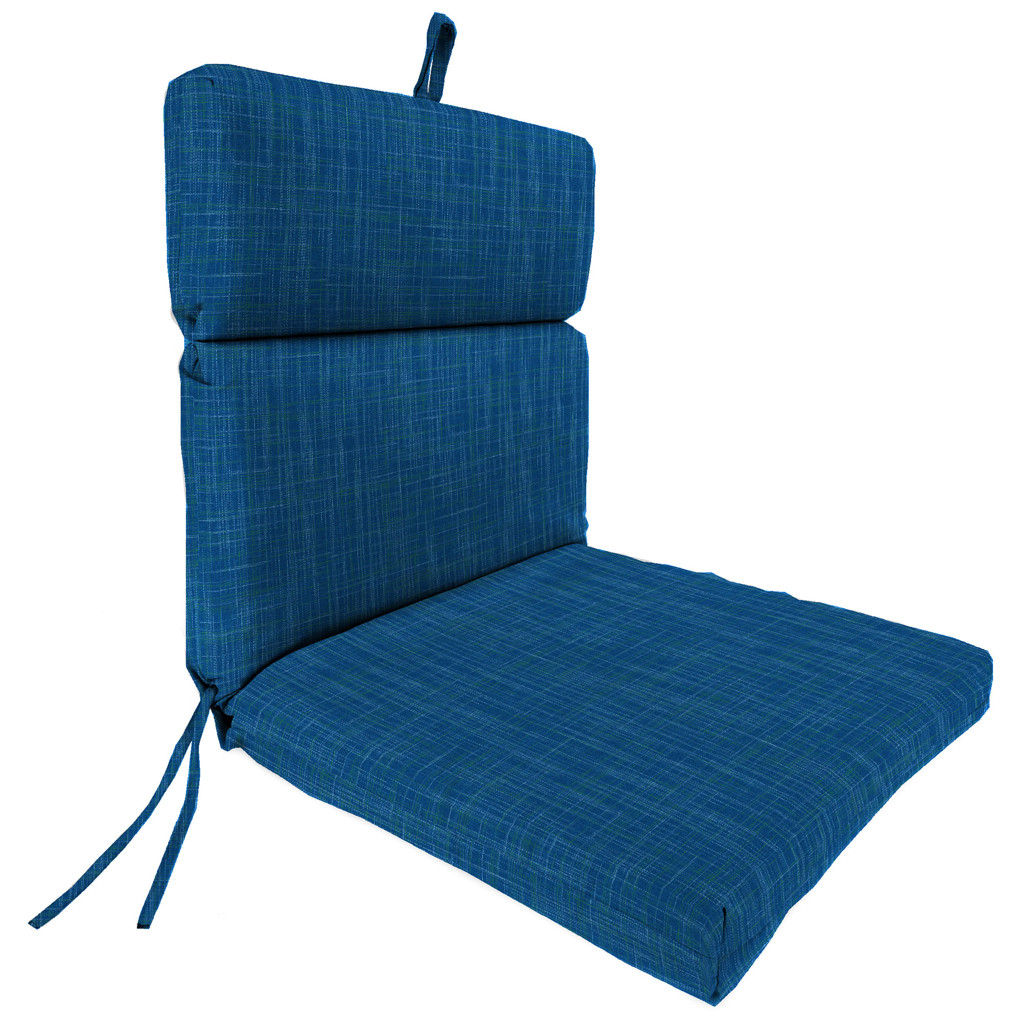 New Outdoor Dining Lounge Chair Cushion with Ties and Loop 22" x 44", UV Treated - Picture 7 of 24