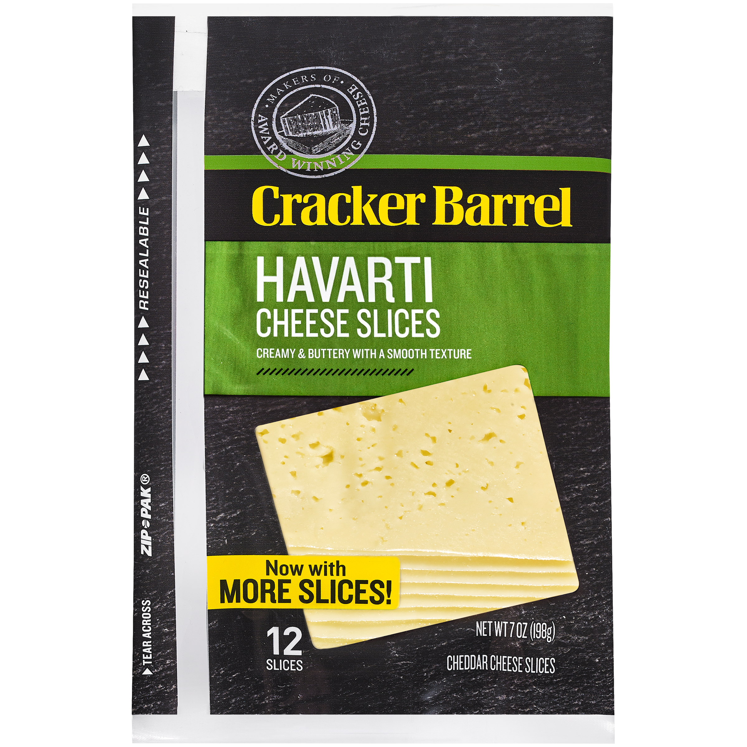 Cracker Barrel Havarti Cheese 12 slices 7 oz Kraft Recipes