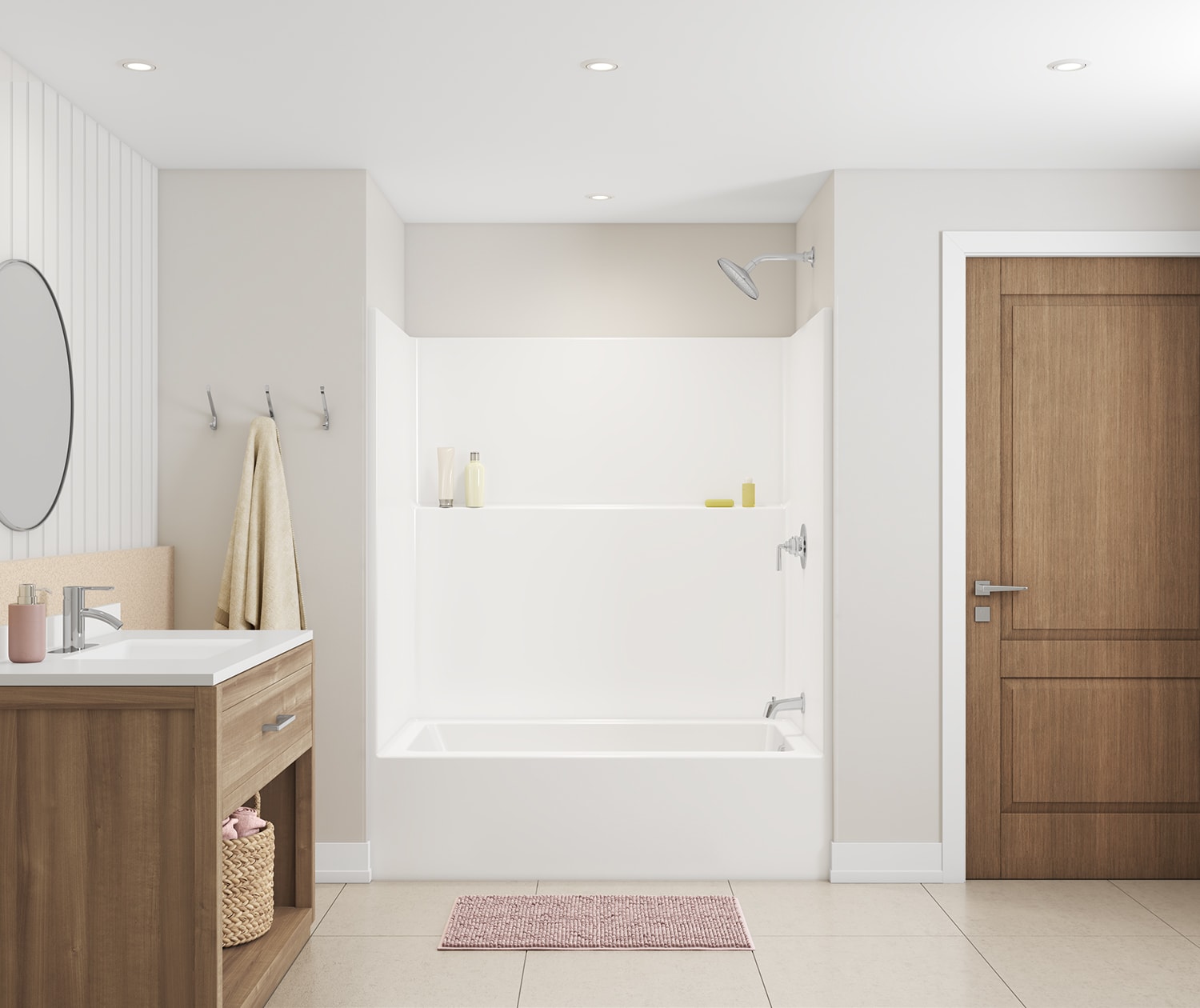 Icon Ts6042 Acrylx Alcove One Piece Tub Shower In view 6