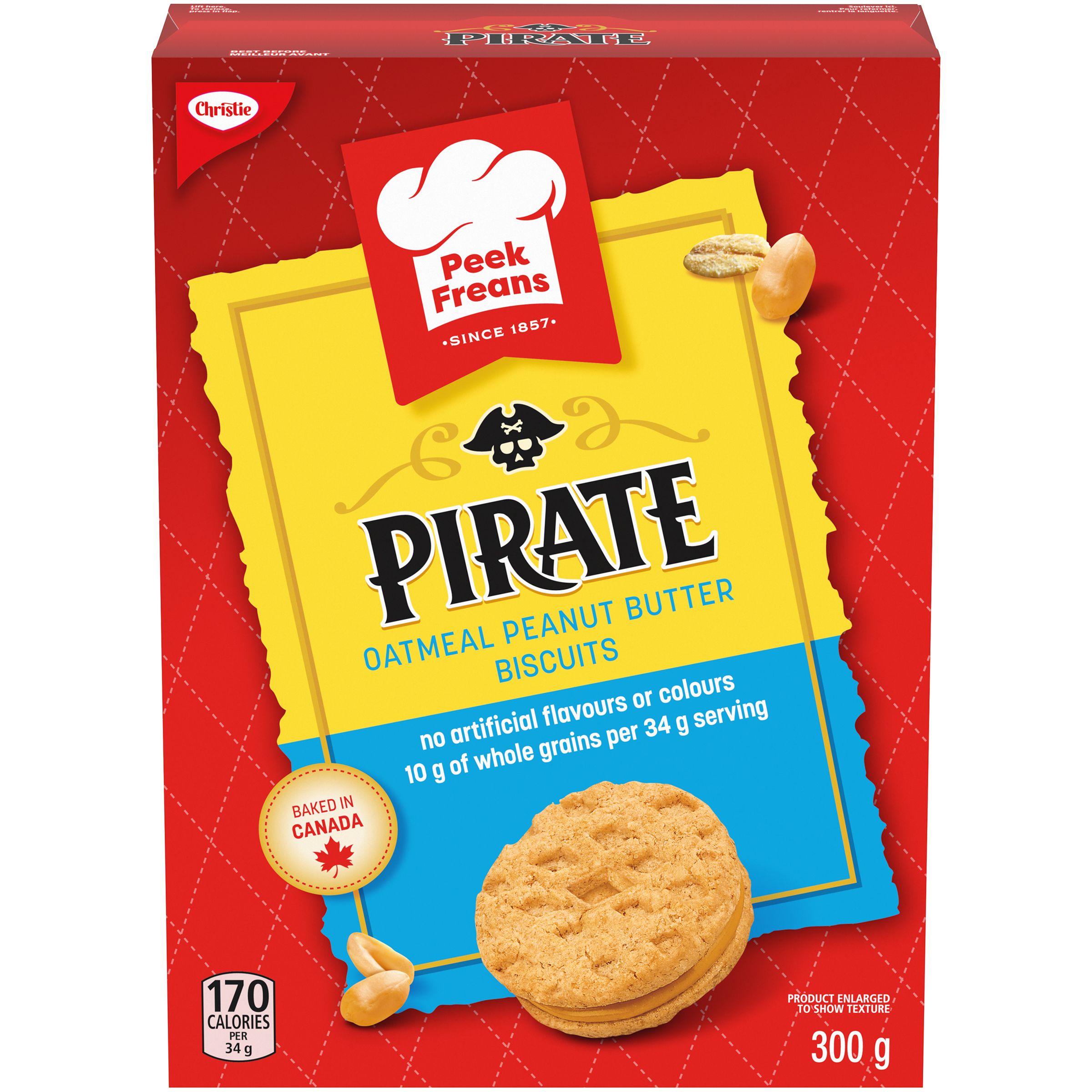 Peek Freans Pirate Oatmeal Peanut Butter Cookies, 300G-thumbnail-1