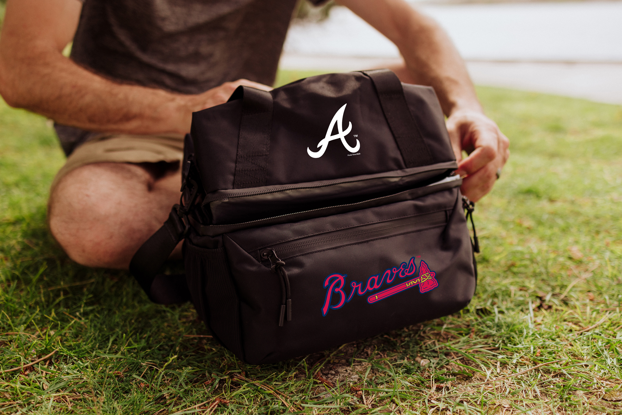 Atlanta Braves - Tarana Recycled Lunch Bag Cooler with Utensils
