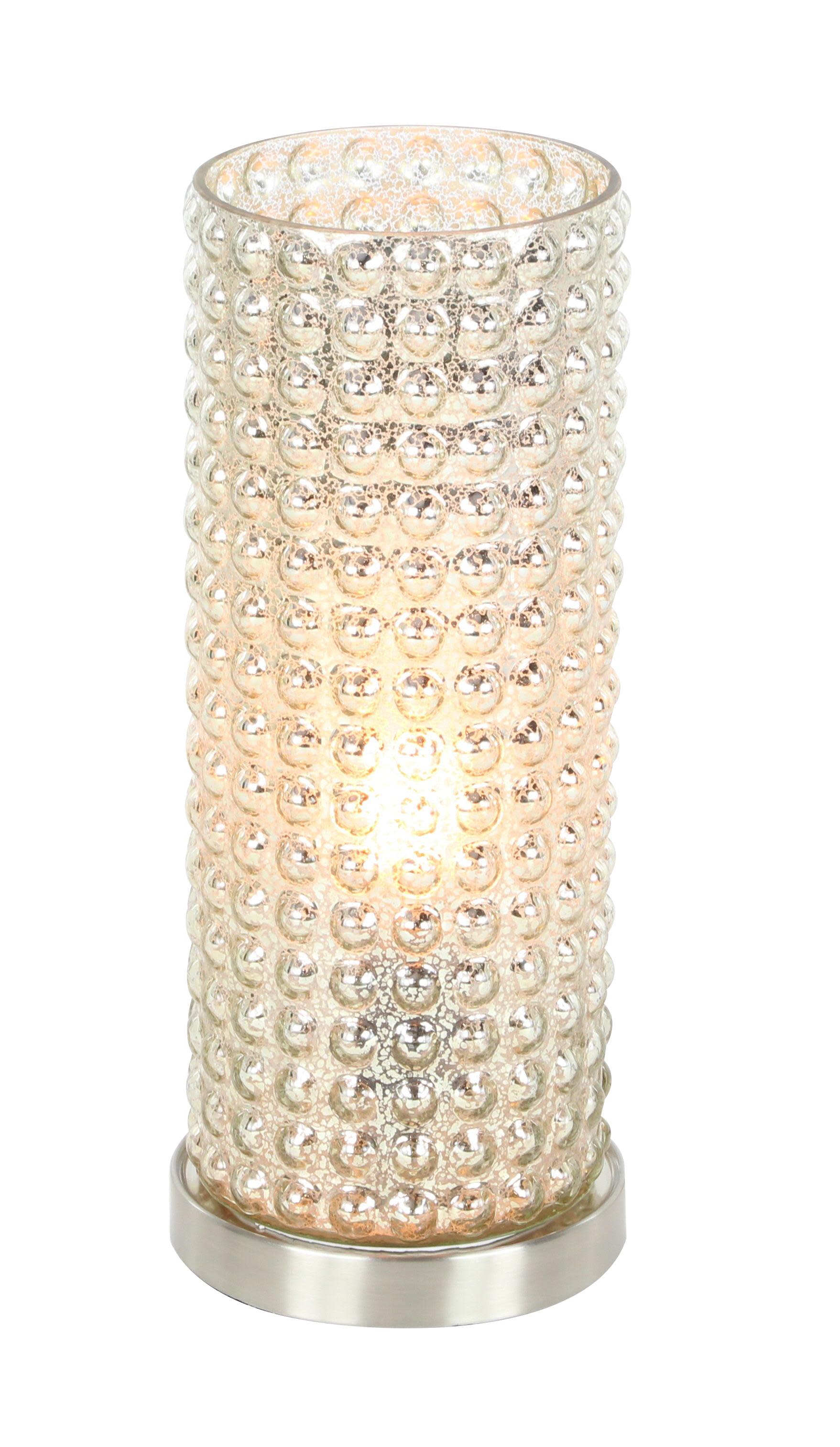 Silver Glass Natural Uplight, Set of 2 15" x 6" x 6"