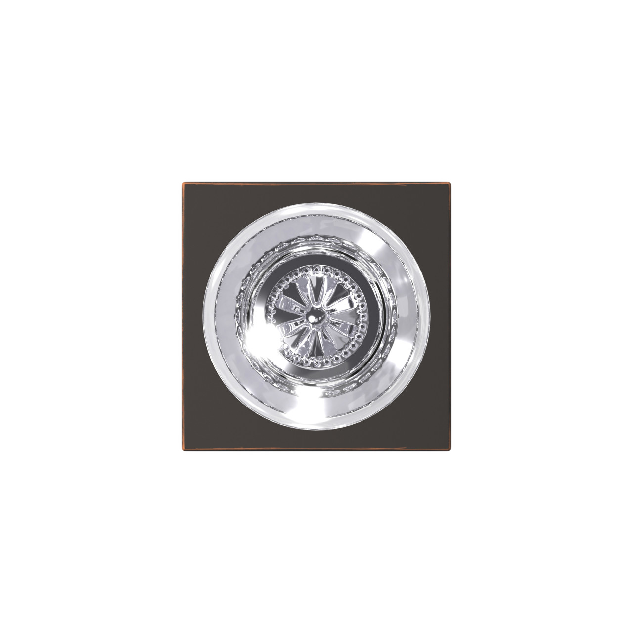 Custom Hobson Glass Knob Combined Interior Hall-Closet and Bed-Bath Lock