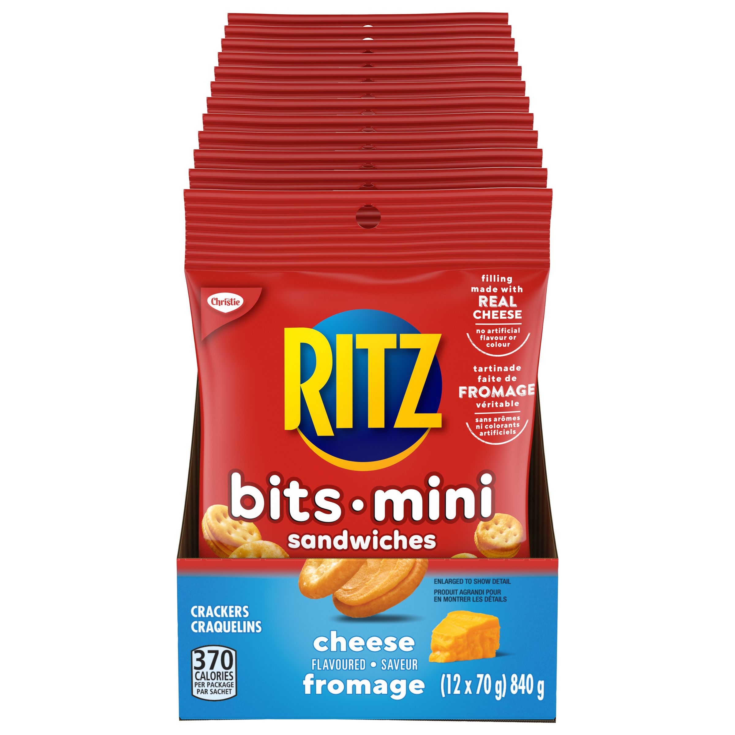 RITZ BITS Sandwiches Cheese, 70 g x 12-thumbnail-0
