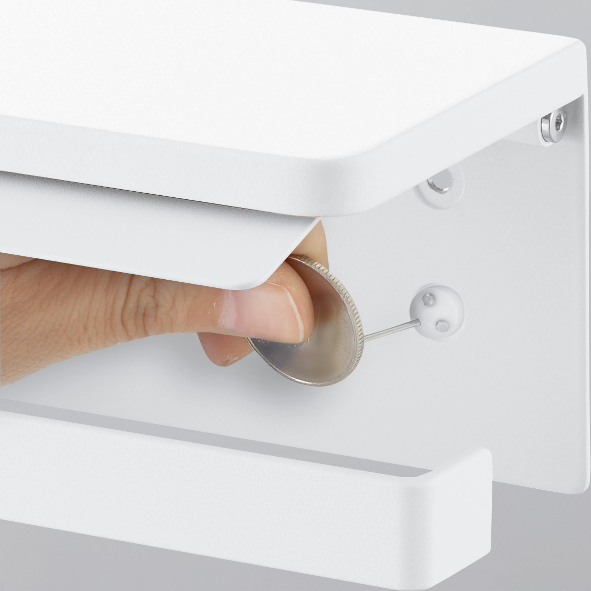 Wall-Mounted Double Toilet Paper Holder : Easy Installation