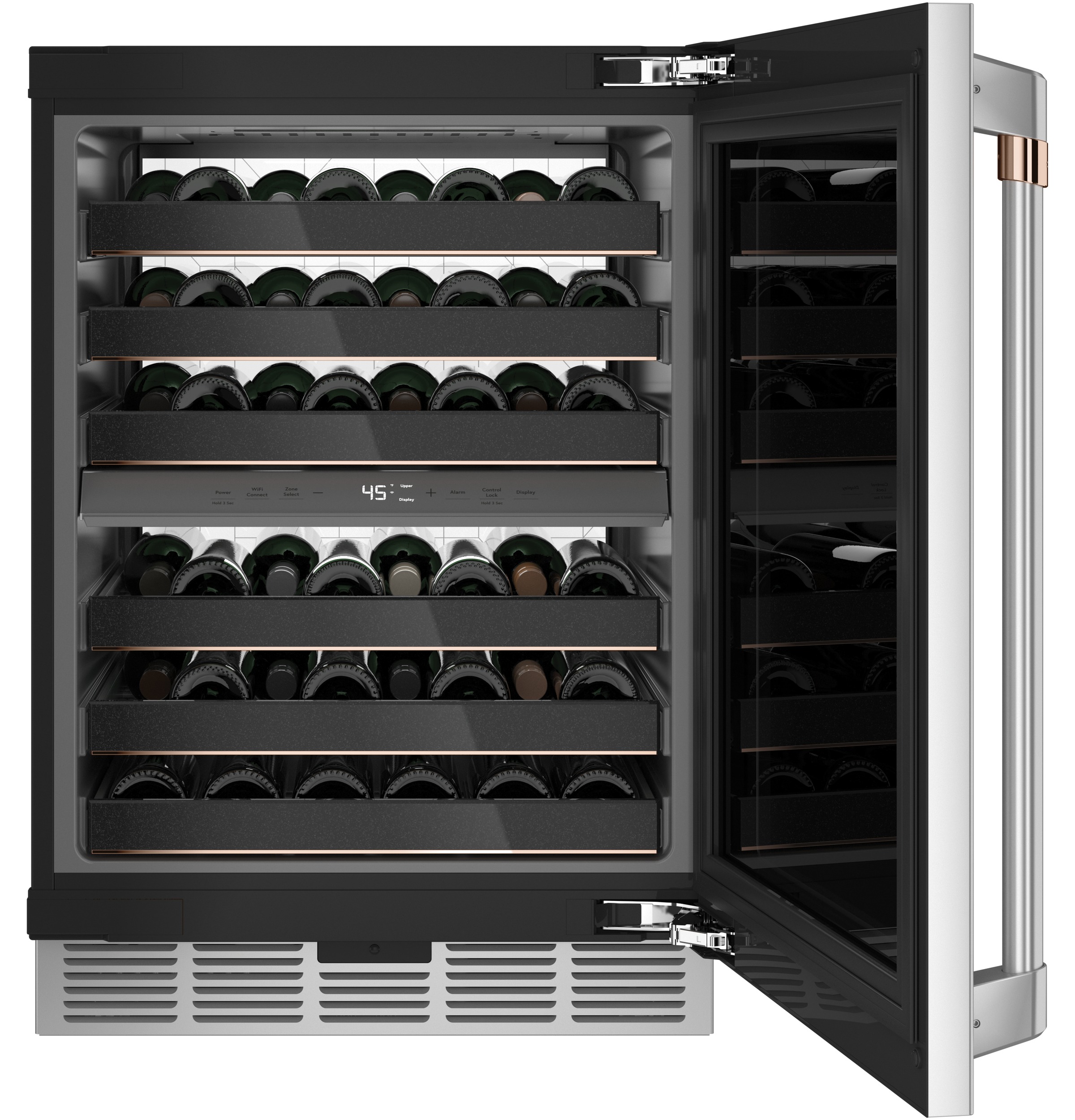 24" Width — B/I Capable — 46 Bottles — Dual Zone — LED Light Wall — Magnum Bottle Shlvng — ADA Compliant — Connectable via built-in WiFi view 3