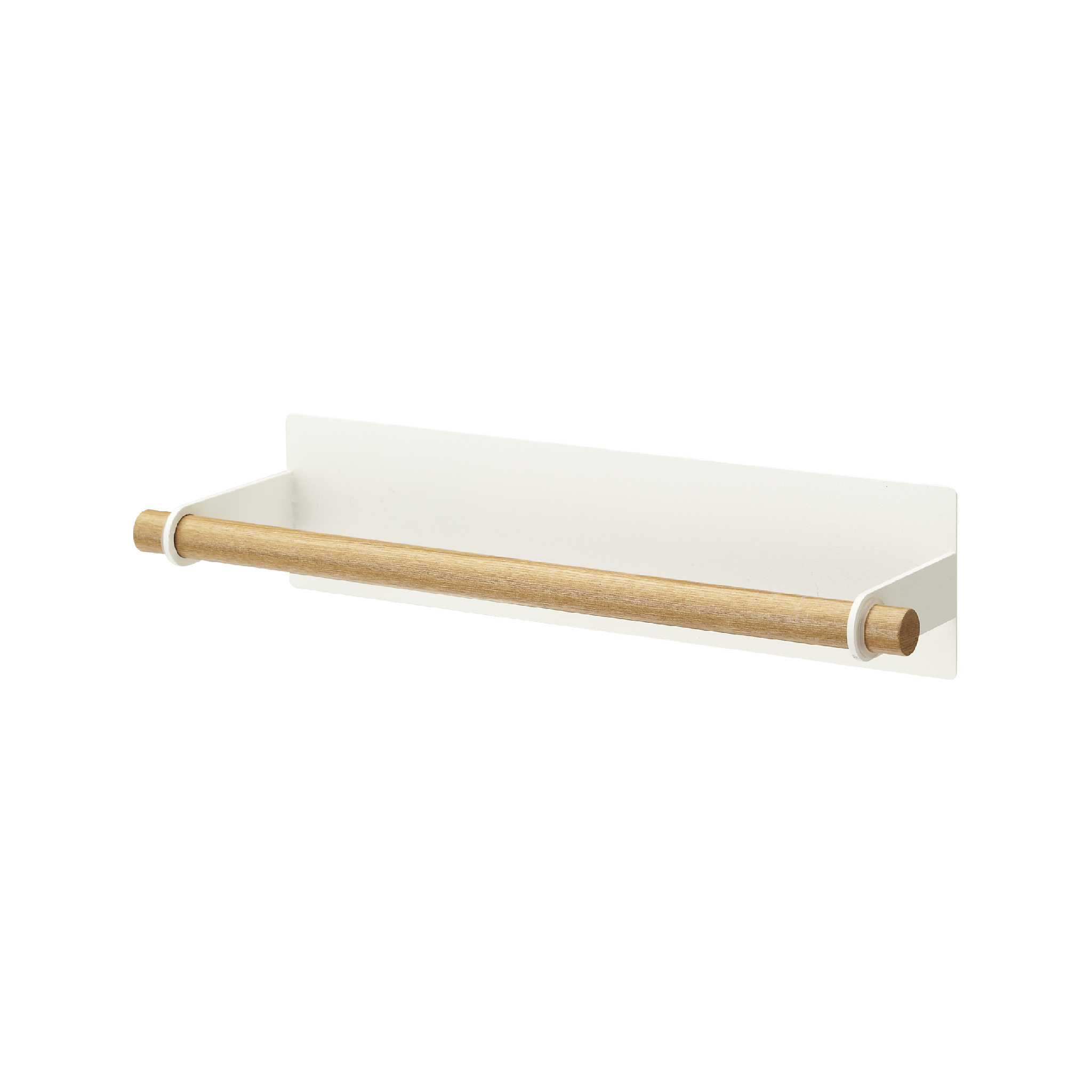 Magnetic Paper Towel Holder : Stylish Steel-Wood Combination