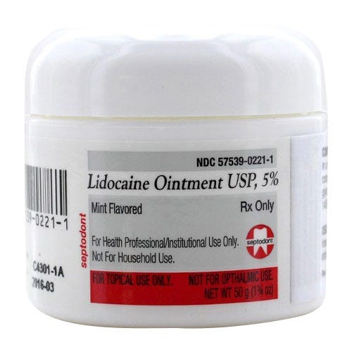 Lidocaine Ointment, 5% 50gm Jar