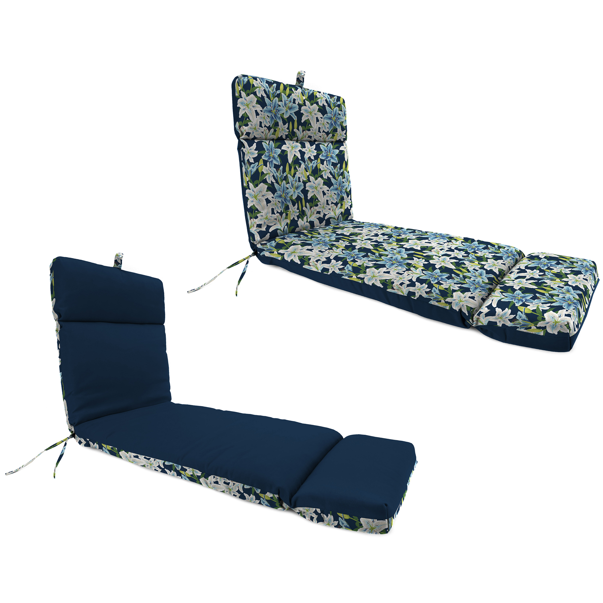 72" x 22" Outdoor Chaiselongue Kissen mit Bändern und Schlaufe - Bild 3 von 6