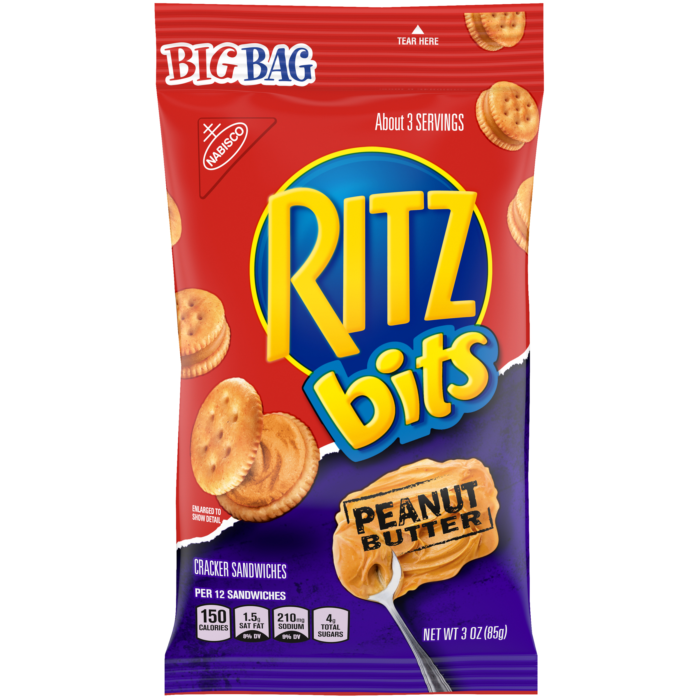 RITZ Bits Big Bag - Peanut Butter 12/3OZ