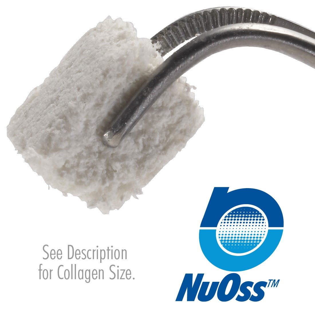 NuOss® Collagen - (500mg approx.) 10mm x 11mm x 12mm