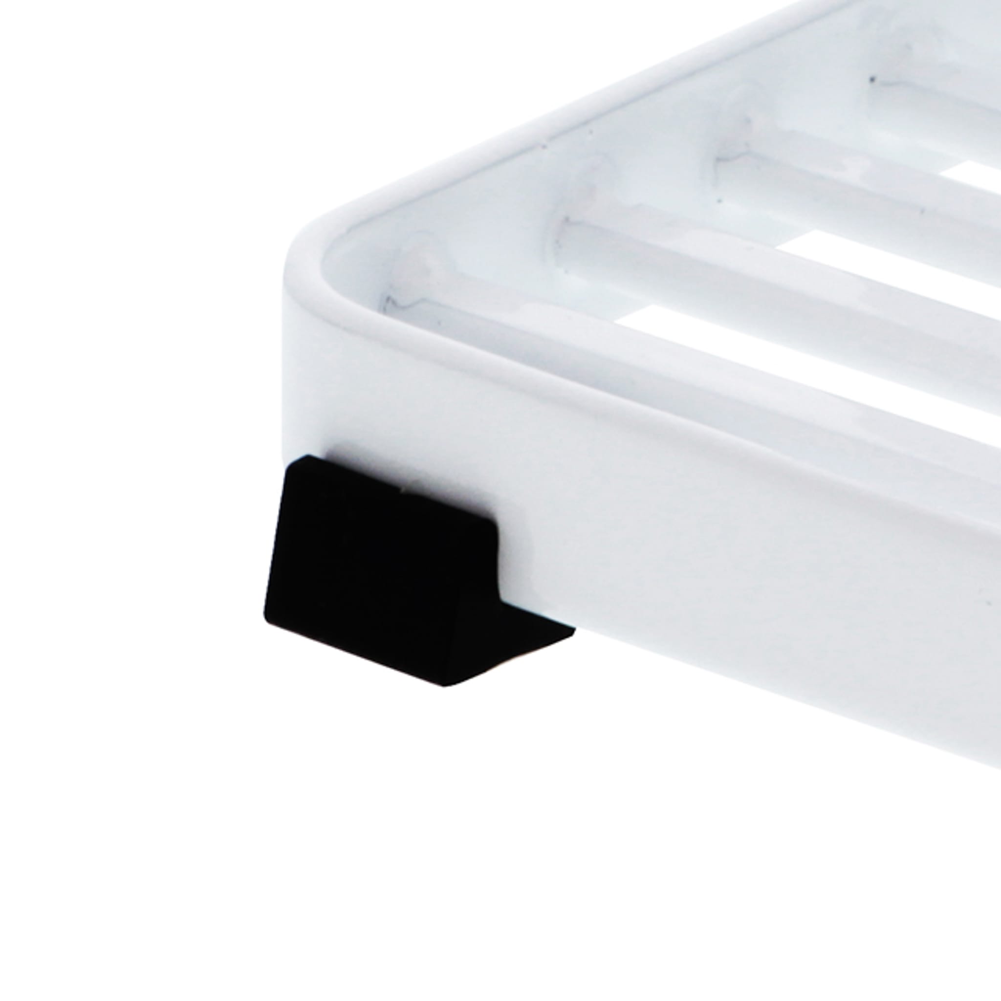 2-Tiered Soap Tray : Silicone Stoppers for Stability