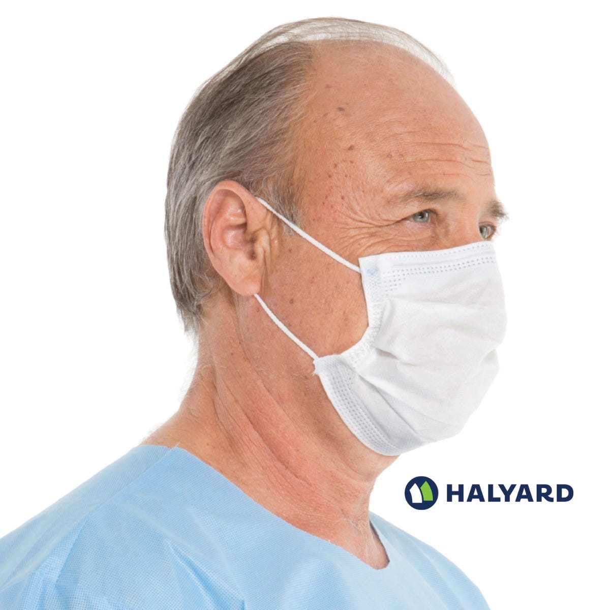 FLUIDSHIELD* Level 1 White Fog-Free Procedure Mask with SO SOFT* Lining- 50/Box